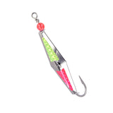 Flashspoon - Silver Clarkspoon with Charteuse & Pink Flash Tape - 4 Sizes - Clarkspoon Fishing Lures