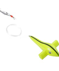 Bird Rig with Chartreuse Bird and Silver Spoon BRC-00RBMS - Clarkspoon Fishing Lures