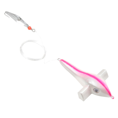 Bird Rig with White Bird and Silver Spoon BRW-0RBMS - Clarkspoon Fishing Lures