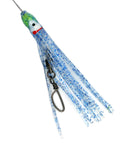 8" Mini Spreader Bar - Rigged w/ Blue Skirts and 0-RBMS Clarkspoon - Clarkspoon Fishing Lures