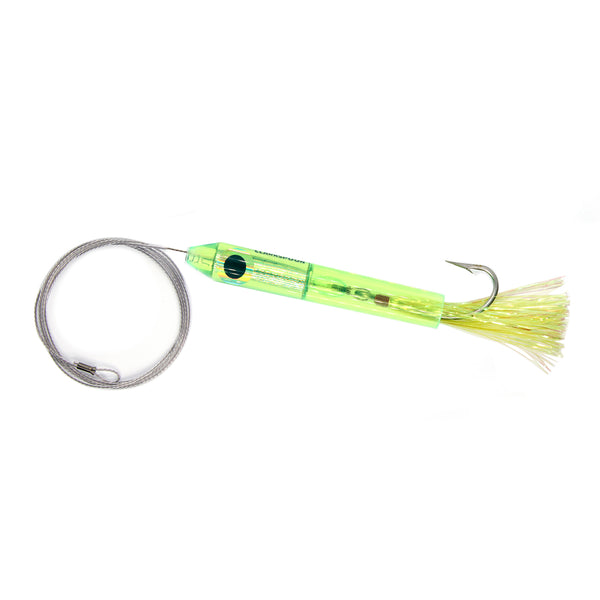Clark Dart, Micro Trolling Lure - Scoop Head CDS-CHS - Rigged - Chartreuse, Clarkspoon