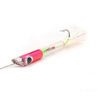 Clark Dart | Micro Trolling Lure - Scoop Head CDS-CLPK - Rigged - Clear / Pink - Clarkspoon Fishing Lures