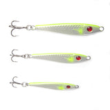 Chrome Jig - Chrome/Chartreuse - Clarkspoon Fishing Lures