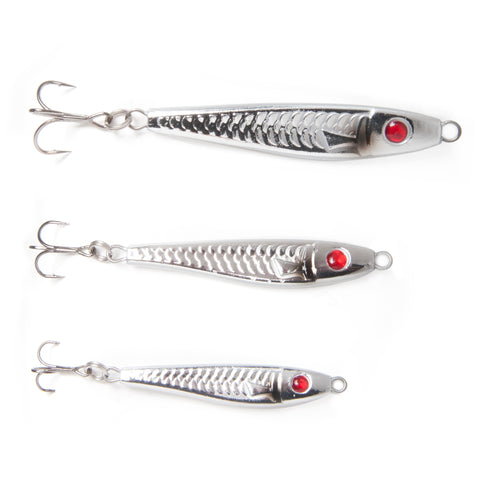 Chrome Jig - Chrome - Available in 3 Sizes - Clarkspoon Fishing Lures