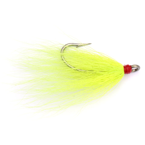 Bucktail Dressed Fishing Hooks White
