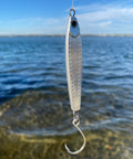 Stick Jig 1.5oz with Inline Single Hook - Silver - Clarkspoon Fishing Lures