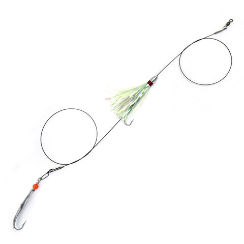 Mackerel Duster Rig MDCH-0RBMS Chartreuse - Clarkspoon Fishing Lures