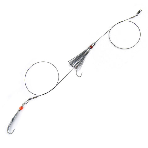 Mackerel Duster Rig MDS-0RBMS Silver - Clarkspoon Fishing Lures