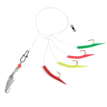 Mackerel Tree Rig MT-0RBMS with Size 0 Silver Clarkspoon - Clarkspoon Fishing Lures