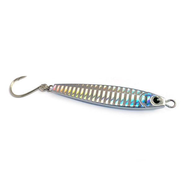 Stick Jig 1.5oz with Inline Single Hook - SJ15ILSH-SIL - Silver - Clarkspoon Fishing Lures