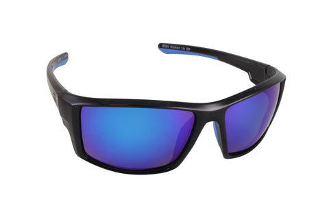 Sea Striker Hooked Up Sunglasses Black/Blue Mirror