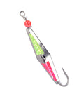 Clarkspoon with Chartreuse and Pink Metallic Flash - Clarkspoon Fishing Lures
